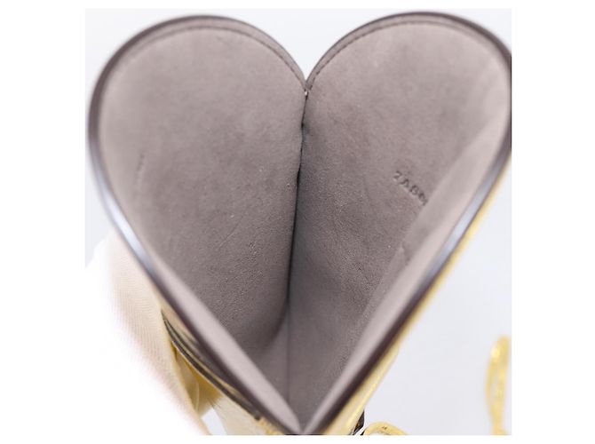 FENDI Olock Phone Holder Shoulder Pouch Leather Gold Auth 196474A D'oro - vista 17