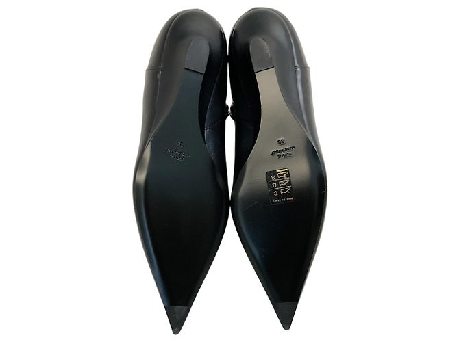Totême Botines de cuña mini en cuero negro Toteme - vista 8