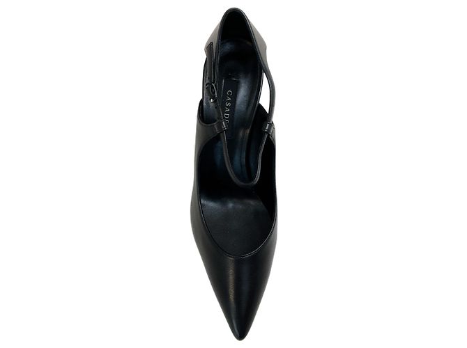 Décolleté Casadei Samurai Julia in pelle nera Nero - vista 4