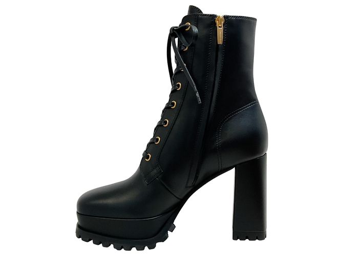Stivaletti stringati York in pelle nera Gianvito Rossi Nero - vista 3