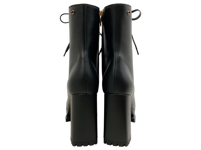 Stivaletti stringati York in pelle nera Gianvito Rossi Nero - vista 5