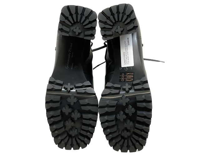 Stivaletti stringati York in pelle nera Gianvito Rossi Nero - vista 7