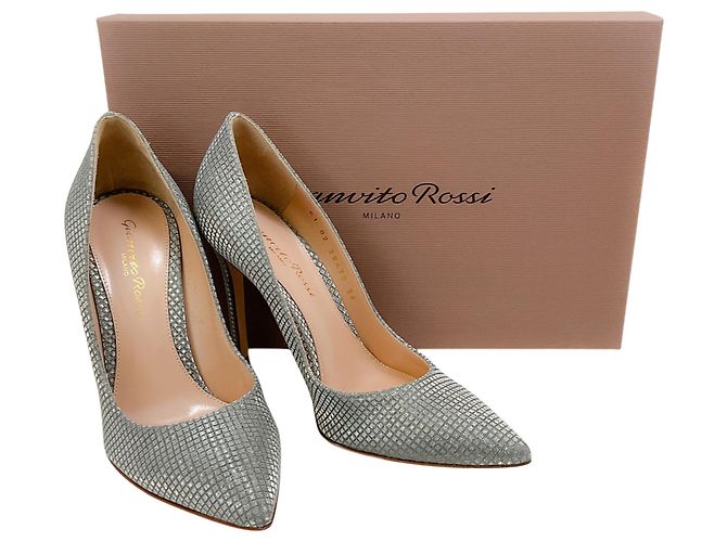 Sapatos de salto Gianvito 105 Gianvito Rossi Silver Mosiac Prata - vista 6