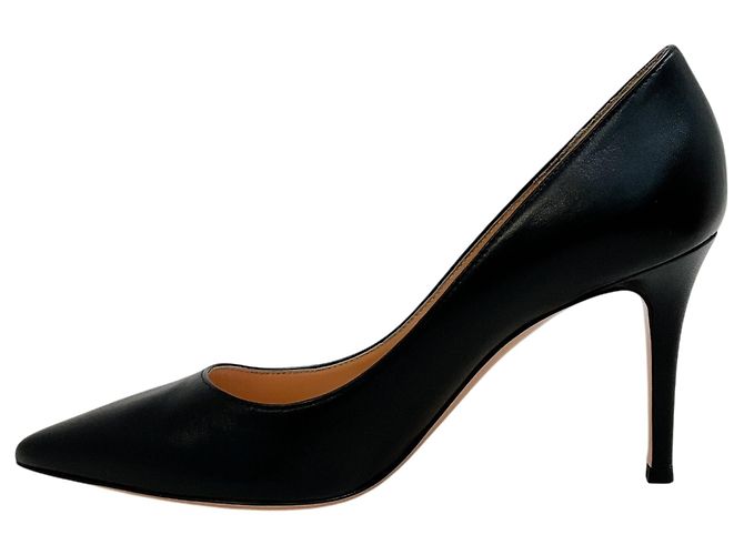 Gianvito Rossi Décolleté Gianvito 85 in pelle nera Nero - vista 3