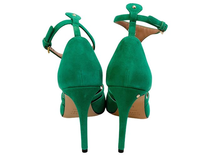 Décolleté Faye in camoscio verde Laurence Dacade - vista 5