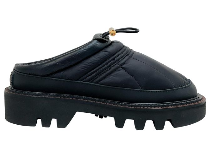 Sacai Black Micro Puffer Mules Nero - vista 2