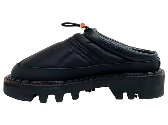 Sacai Black Micro Puffer Mules Nero - vista 3