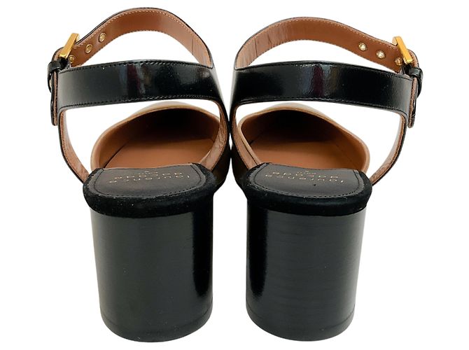 Laurence Dacade Camel / Black Leather Kane Ankle Strap Pumps - view 5