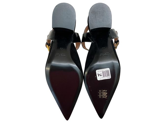 Laurence Dacade Black Suede Kane Ankle Strap Pumps - view 7