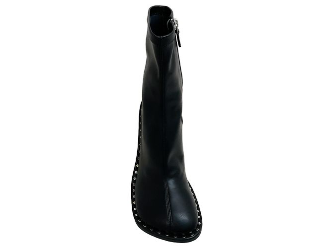 Stella Mc Cartney Stivali Ryder Stretch Stella McCartney in pelle nera con borchie Nero - vista 4