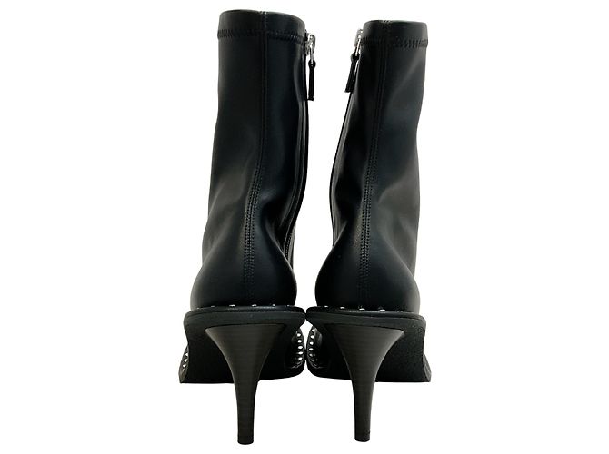 Stella Mc Cartney Stivali Ryder Stretch Stella McCartney in pelle nera con borchie Nero - vista 5