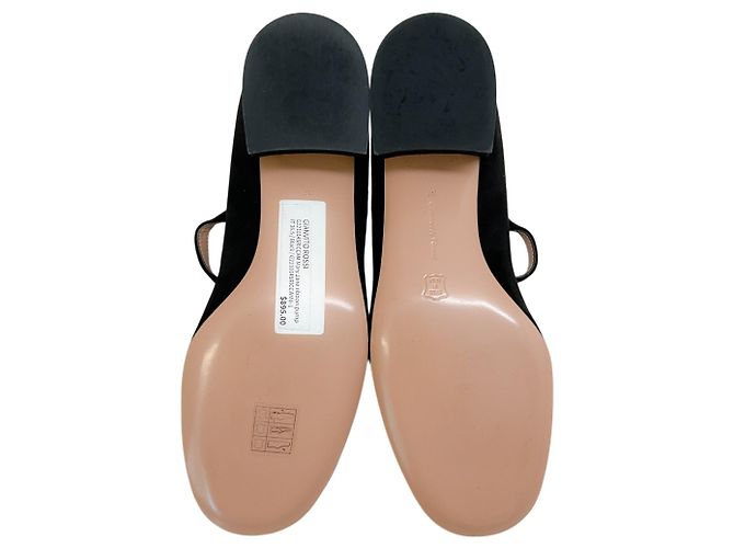 Décolleté Mary Ribbon in camoscio nero Gianvito Rossi - vista 7