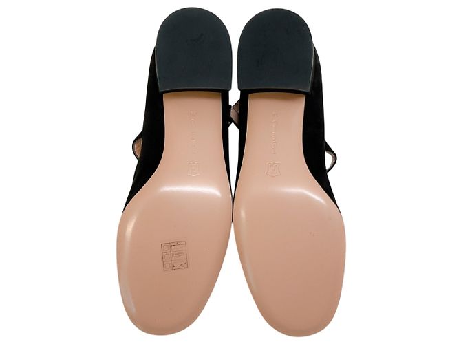 Décolleté Mary Ribbon in camoscio nero Gianvito Rossi - vista 8