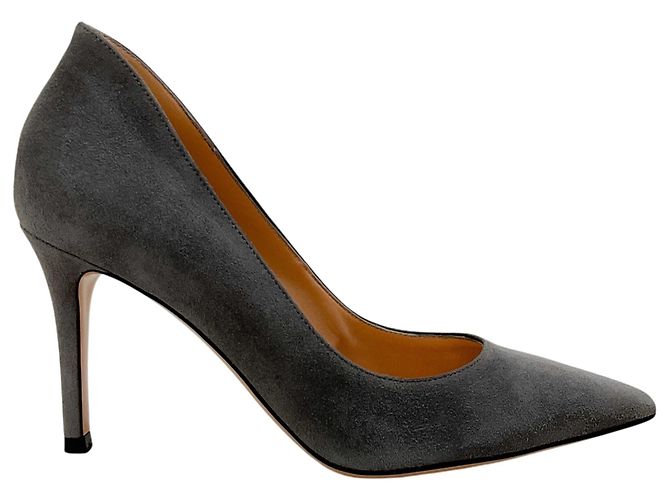 Décolleté Ellipsis 85 in camoscio grigio Gianvito Rossi - vista 2