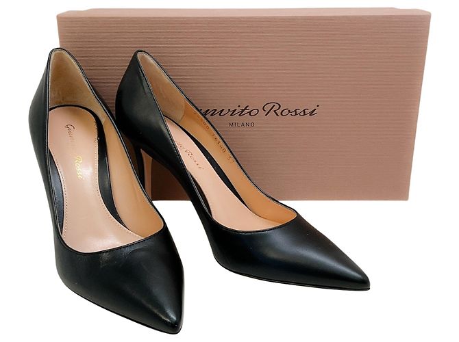Décolleté Gianvito 85 in pelle nera Gianvito Rossi Nero - vista 6