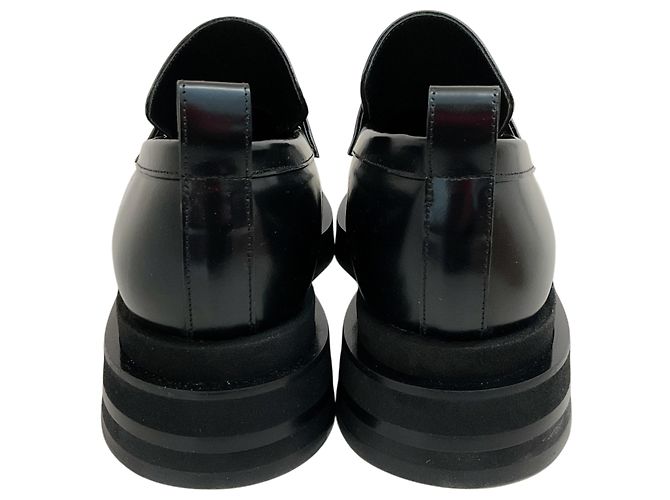 Mocassini Simone Rocha in pelle lucida nera con decorazioni in perle Nero - vista 5