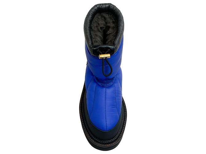 Botines Micro Puffer Sacai Cobalt Blue Azul - vista 4