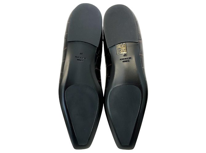 Totême Botines Toteme marrón oscuro con relieve de cocodrilo Castaño - vista 8