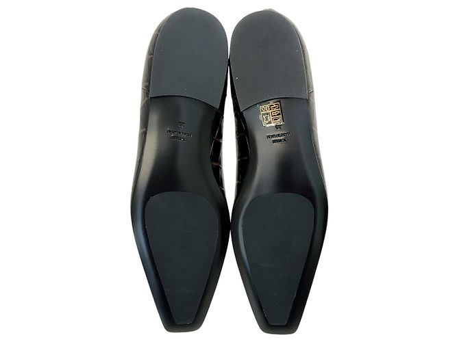 Totême Botines Toteme marrón oscuro con relieve de cocodrilo Castaño - vista 10