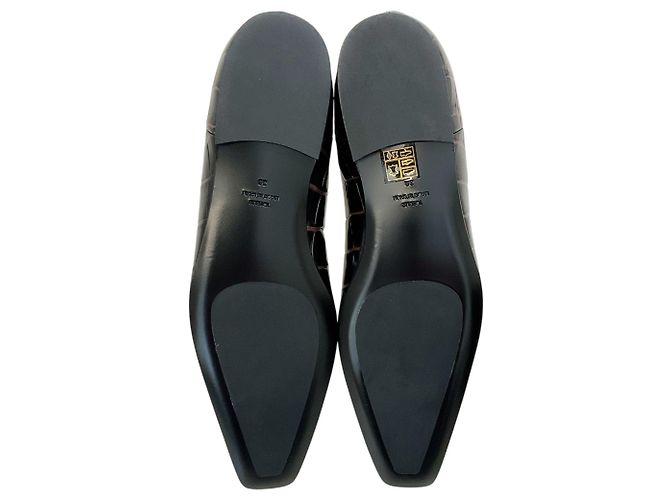 Totême Botines Toteme marrón oscuro con relieve de cocodrilo Castaño - vista 9