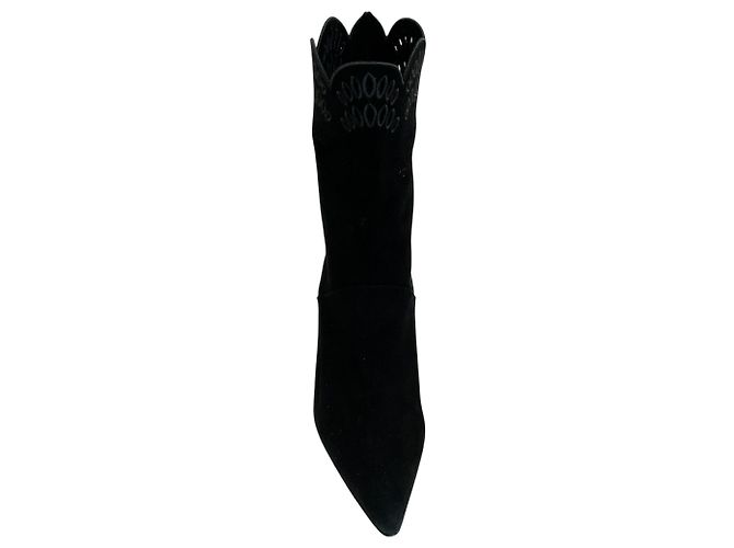 Designers Remix Stivaletti con occhielli Arteana in camoscio nero - vista 4