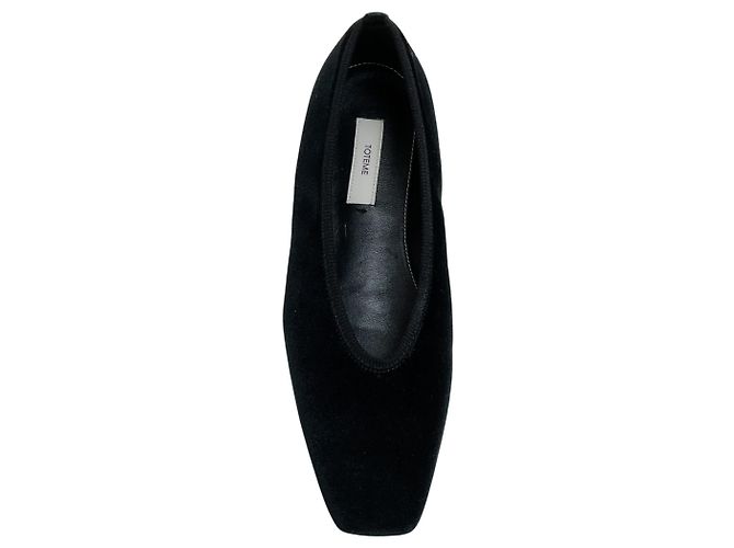 Totême Ballerine in velluto nero Toteme - vista 4