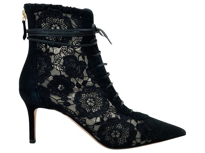 Designers Remix Stivaletti con lacci Arteana Black Suede / Lace Nero - vista 2