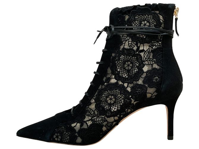 Designers Remix Stivaletti con lacci Arteana Black Suede / Lace Nero - vista 3