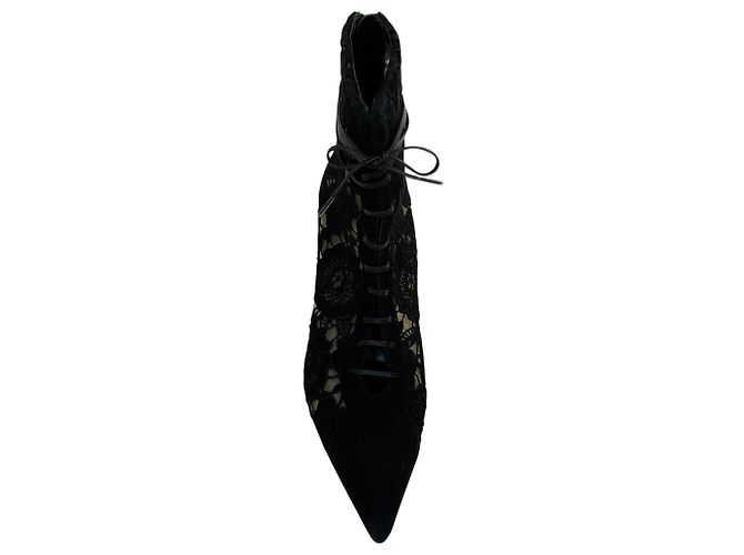 Designers Remix Stivaletti con lacci Arteana Black Suede / Lace Nero - vista 4