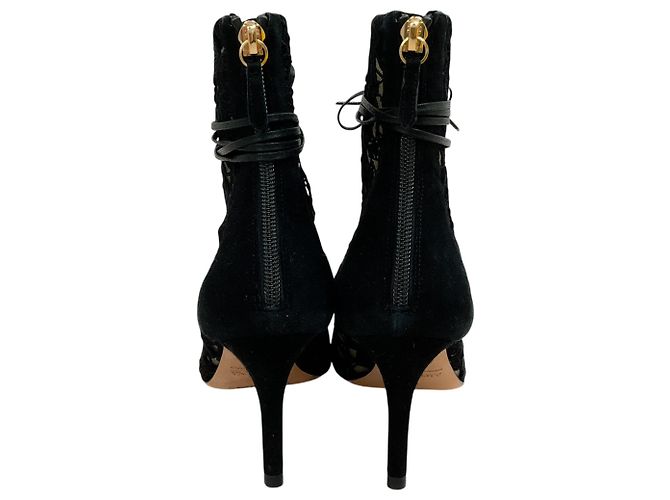 Designers Remix Stivaletti con lacci Arteana Black Suede / Lace Nero - vista 5