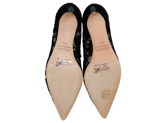 Designers Remix Stivaletti con lacci Arteana Black Suede / Lace Nero - vista 7