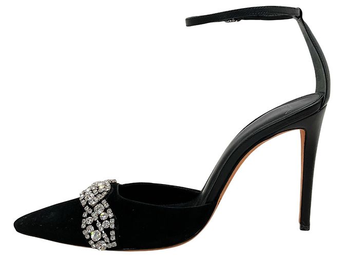 Décolleté Lisa Jeweled in camoscio nero Alexandre Birman - vista 3