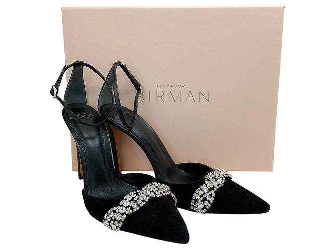 Décolleté Lisa Jeweled in camoscio nero Alexandre Birman - vista 6