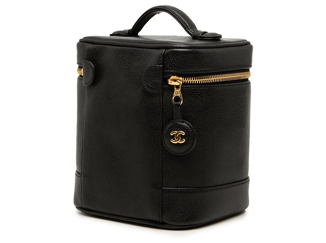 Borsa Vanity Chanel CC Caviar Nera Nero - vista 2