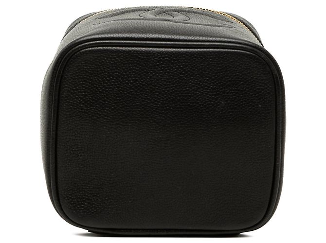 Borsa Vanity Chanel CC Caviar Nera Nero - vista 3