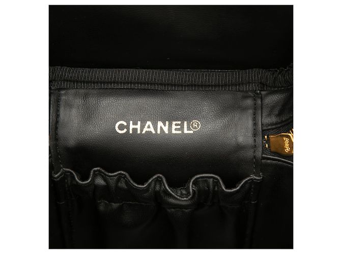 Borsa Vanity Chanel CC Caviar Nera Nero - vista 5
