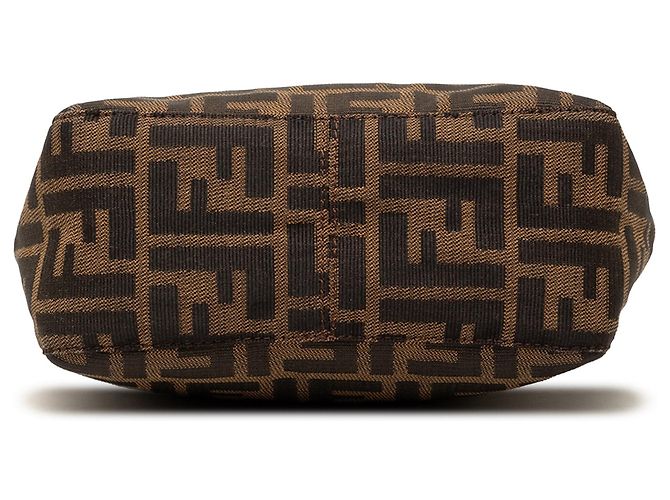 Borsa a tracolla Fendi Zucca Canvas marrone - vista 3