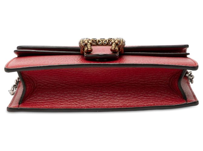 Borsa a tracolla Mini Dionysus in pelle rossa Gucci Rosso - vista 3
