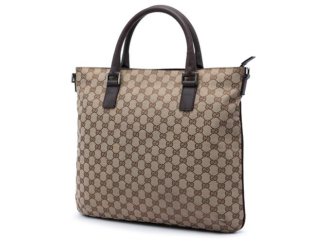 Borsa Satchel Gucci GG Canvas Beige - vista 2