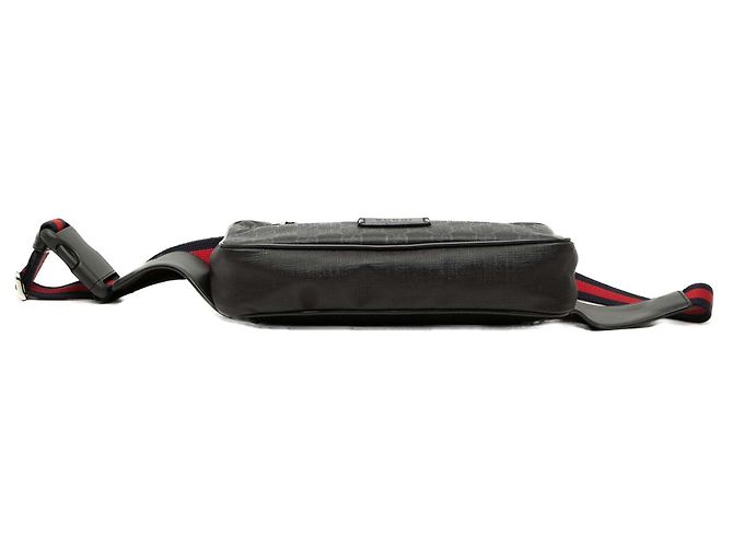 Borsa cintura Gucci GG Supreme Web Night Courrier Nera Nero - vista 4