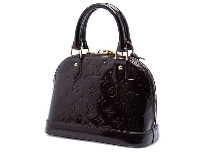Borsa Satchel Alma BB Louis Vuitton Monogram Vernis Viola Porpora - vista 2