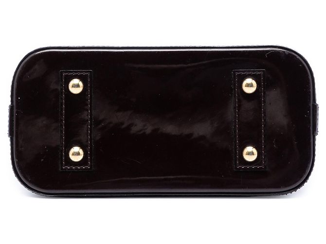 Borsa Satchel Alma BB Louis Vuitton Monogram Vernis Viola Porpora - vista 3