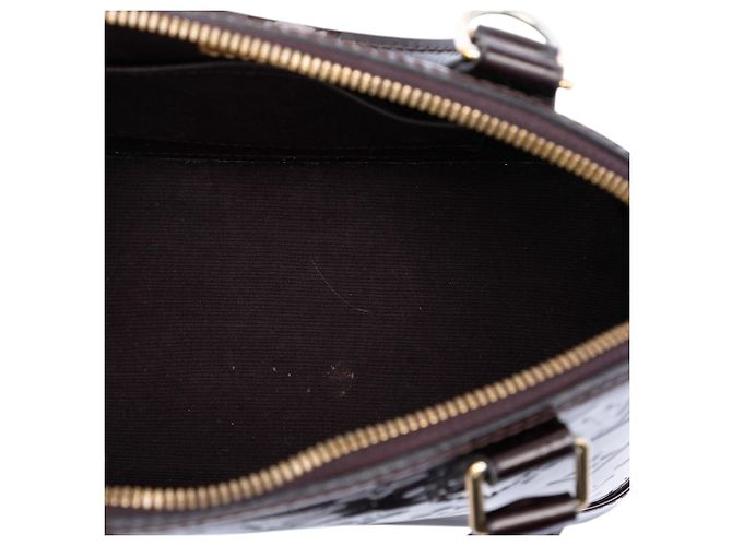 Borsa Satchel Alma BB Louis Vuitton Monogram Vernis Viola Porpora - vista 4