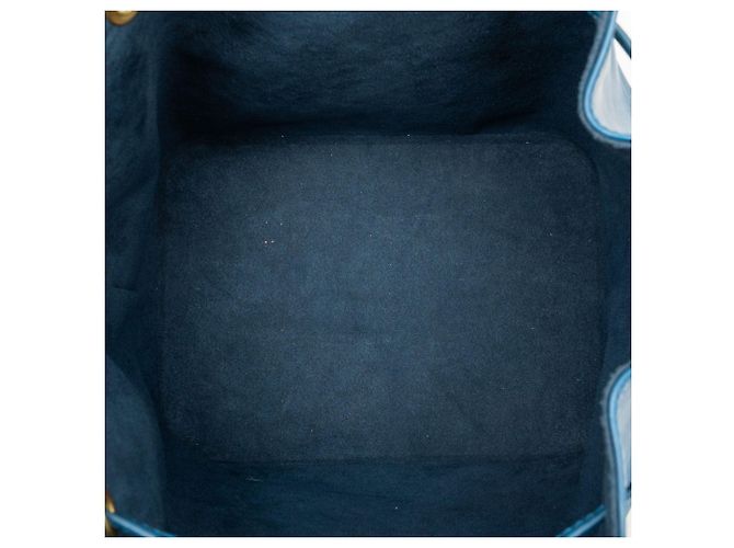 Borsa a secchiello Louis Vuitton Epi Petit Noe Blu - vista 4