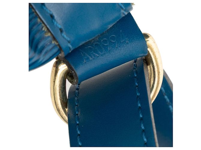 Borsa a secchiello Louis Vuitton Epi Petit Noe Blu - vista 6