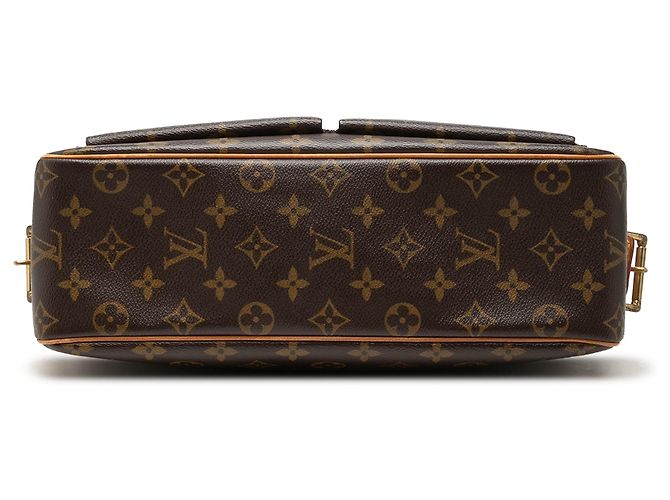 Borsa a tracolla Louis Vuitton Monogram Viva Cite GM Marrone - vista 3