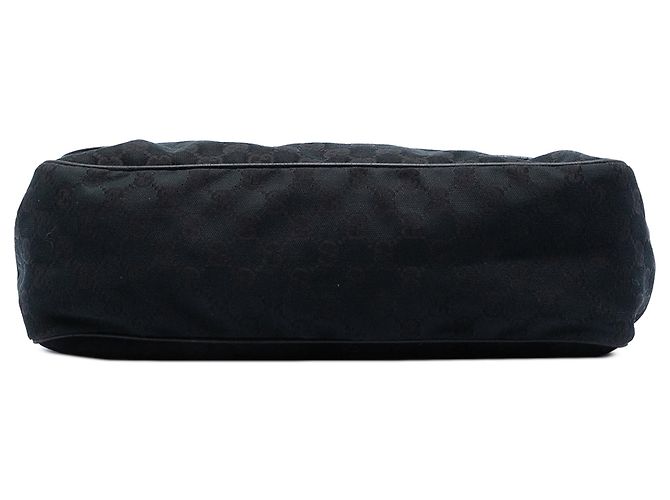 Borsa a tracolla con patta Gucci GG Canvas Web nera Nero - vista 3