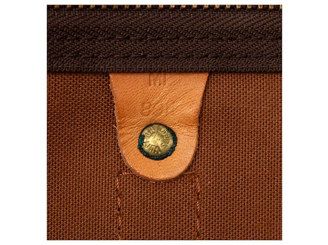 Borsa da viaggio Louis Vuitton Monogram Keepall 55 Marrone - vista 6