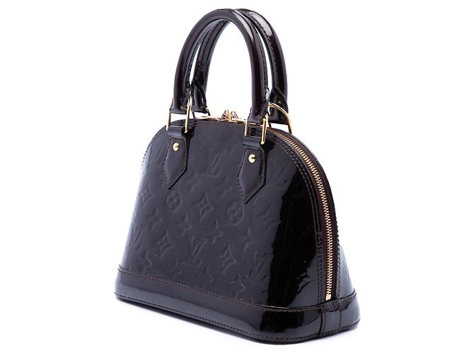 Borsa Satchel Alma BB Louis Vuitton Monogram Vernis Viola Porpora - vista 2