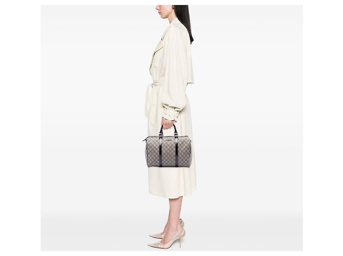 Borsa Boston Gucci Joy Medium GG Supreme Beige - vista 6